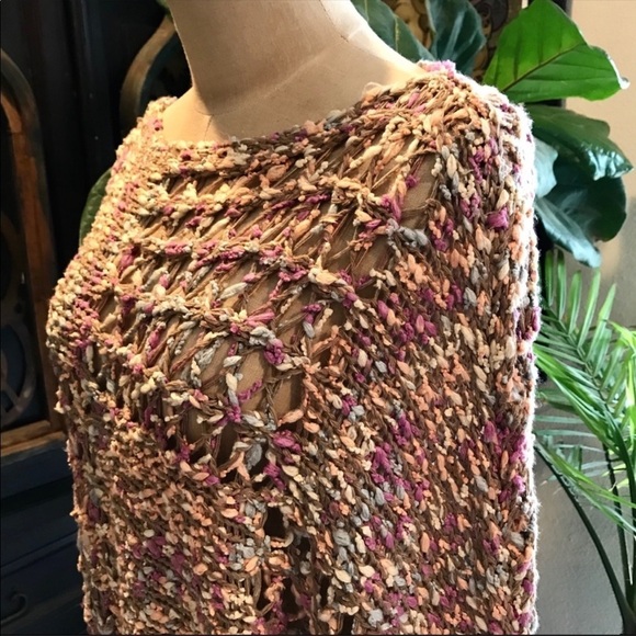 Cotton Candy Handmade wide knit sweater - Picture 7 of 12